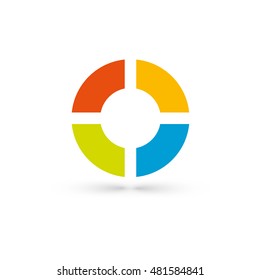 infographic vector illustration. Eps 10 vector. Business concept with 4 options on white background. Template for brochure, business, web design, for diagram, graph, logotype, presentation and chart.