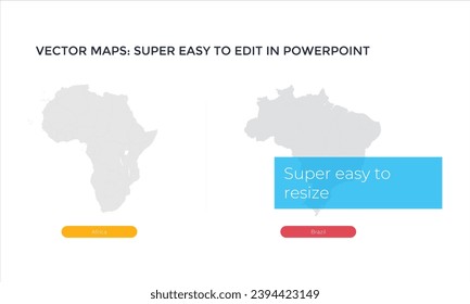 Infographic vector illustration with Map of Africa