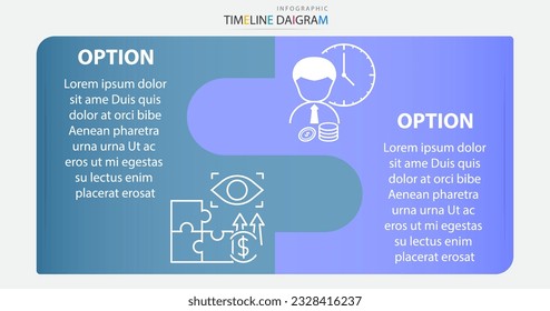 Infographic vector illustration with modern icons,timeline diagram chart processes.Can be used for business data visualization and marketing presentations.