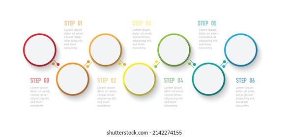 Infographic vector illustration Thin Line Connection on color gradient chart origami paper color info-graphic template for diagram presentation chart and business concept with element options
