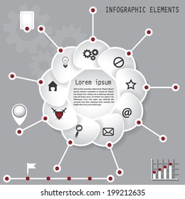 infographic  vector illustration for workflow layout diagram 