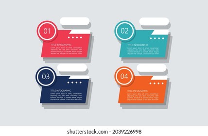 Plantilla de diseño de etiquetas de vectores de infografía. Se puede utilizar para diagramas de procesos, presentaciones, diseños de flujo de trabajo, banners, diagramas de flujo. Fondo de infografía.