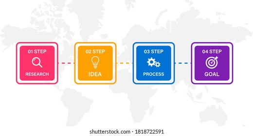 Infographic vector label template with icons. Stock vector business concept. 4 options or steps. EPS 10