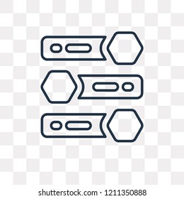 Infographic vector outline icon isolated on transparent background, high quality linear Infographic transparency concept can be used web and mobile