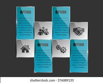 Infographic vector shiny banners with place for your text eps10