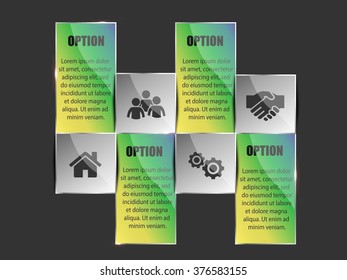 Infographic vector shiny banners with place for your text eps10