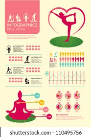 infographic vector sport for health with sport icons