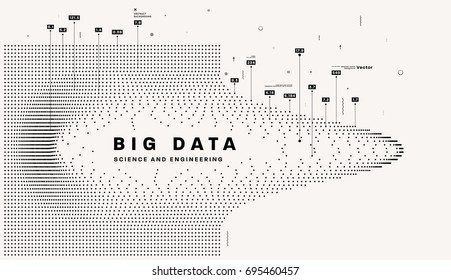 Infographic vector template | Big Data | Machine learning | Artificial intelligence