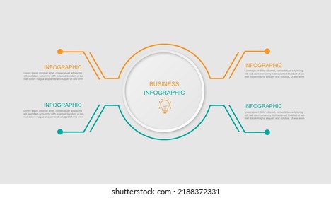 Infographic vector template business for web and graphic design.