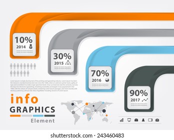 Infographic vector template design