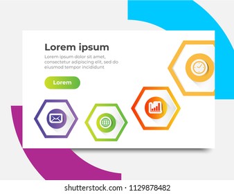 Infographic website template designs concepts, Vector illustration