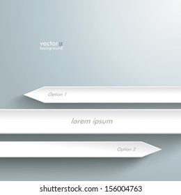 Infographic with white arrows on the grey background. Eps 10 vector file.