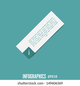 Infographic with white card.