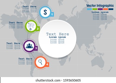 infographic work flow presentation -  illustrate a strategy, business, workflow or teamwork.