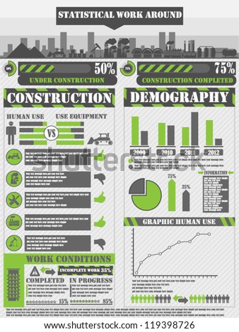 INFOGRAPHIC WORK GREEN