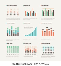 Infographic. Workflow layout marketing diagram. Statistic charts and stock infocharts. Abstract infographics vector set