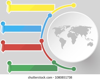 infographic world destination vector background 