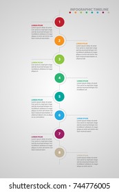 infographic world map color background vector paper timeline
