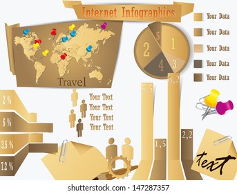 infographic, world map, travel