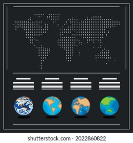 infographic world maps template style
