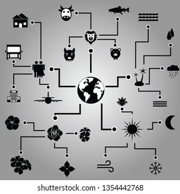 Infographic world template design.