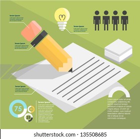 infographic. writer