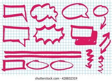  infographic/elements and sketching vector illustration