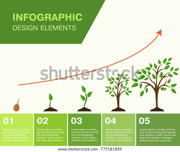 Infographicgrowing Tree Growth Finance Stock Vector (Royalty Free ...