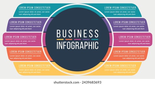 Infographics 5 Options comparison design template