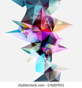 Infographics with abstract background