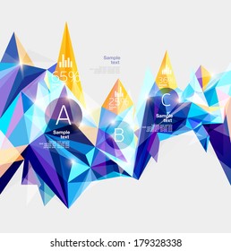 Infografiken mit abstraktem Hintergrund