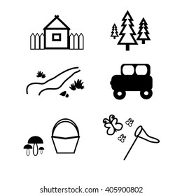 infographics, abstract vector symbol, image with vector sign of recreation