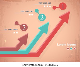 Infographics with arrows
