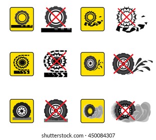 Infographics associated with transport and road surface. Vector icons.