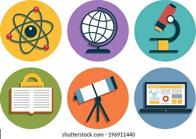 infographics background education.  Set icons education concept.