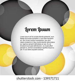 infographics balloons over vintage background vector illustration