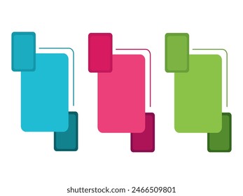 infographics banners multicolor text vector