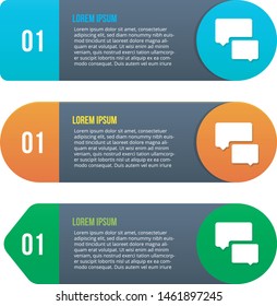 infographics banners template with 3 options. can be used for workflow layout, diagram, website, corporate report, advertising, marketing. Vector elements