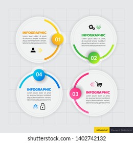 infographics banners template with 4 options,can be used for workflow layout, diagram, website,corporate report,advertising, marketing.vector.