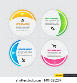 infographics banners template with 4 options,can be used for workflow layout, diagram, website,corporate report,advertising, marketing.vector.