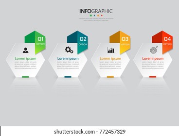 infographics banners, vector template with 4 options can be used for workflow layout, diagram, website, corporate report, advertising, marketing.