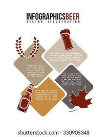 infographics beer design, vector illustration eps10 graphic 
