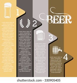infographics beer design, vector illustration eps10 graphic 