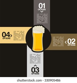 infographics beer design, vector illustration eps10 graphic 
