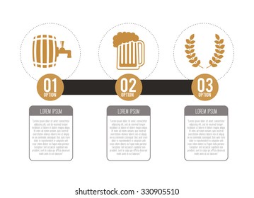 infographics beer design, vector illustration eps10 graphic 
