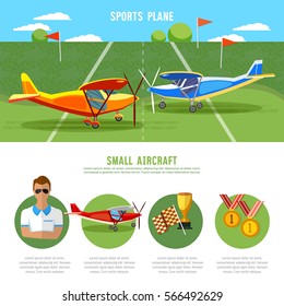 Infographics biplane, aviation school flying school professional pilot competitions of airplanes and biplanes excursion flights 