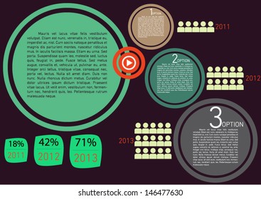 infographics bubble speech template style