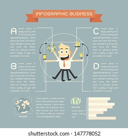 infographics business cartoon