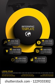infographics business chart design template. You can place relevant content in the area, vector illustration.