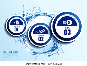 infographics business chart design template. You can place relevant content in the area, vector illustration.
